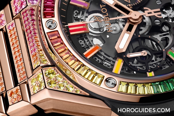 HUBLOT - BIG BANG - 451.OX.1180.OX.3999 - 又見彩虹！Hublot Big Bang Integrated皇金計時碼錶和Big Bang Time Only皇金三針錶