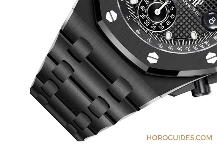 AUDEMARS PIGUET - ROYAL OAK OFFSHORE - 26420CE.OO.A127CR.01 - 愛彼皇家橡樹離岸型自動上鍊計時碼錶首見黑陶瓷鍊帶款、祭出黃金結合黑陶瓷的對比美