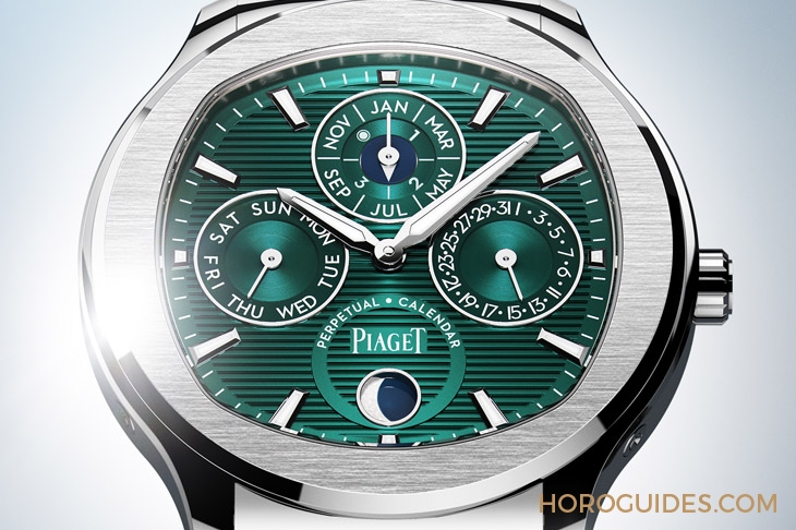 PIAGET - POLO - G0A48005 - 閃耀盛世風華的綠面｜Piaget Polo系列礦石綠超薄萬年曆自動腕錶
