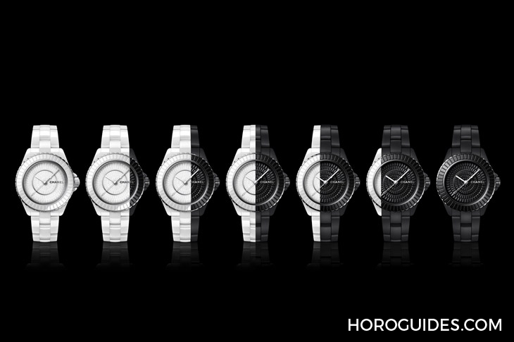 以黑白配的各種可能性,詮釋月蝕的模樣|CHANEL J12腕錶的黑白實驗