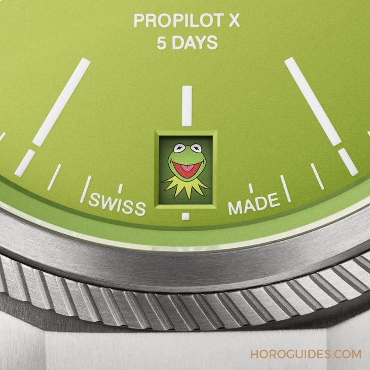 ORIS - PROPILOT - 01 400 7778 7157-Set - 哇嗚，是科米蛙的萊姆綠和笑臉｜Oris ProPilot x Kermit聯名腕錶