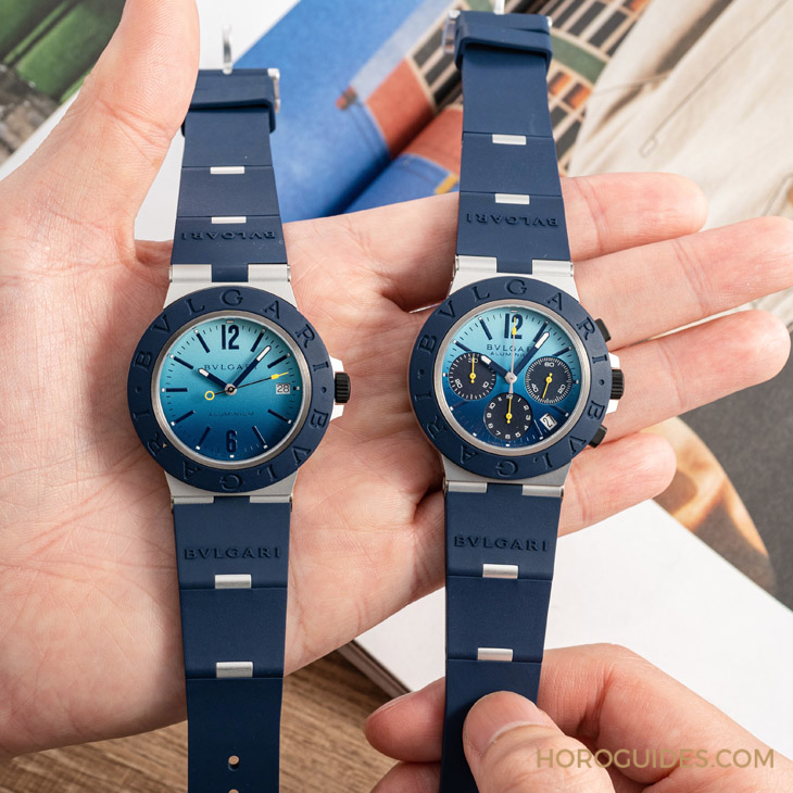 BVLGARI - BVLGARI∙BVLGARI - 103854 - 罕見左冠、地中海藍面，BVLGARI Aluminium 2023年度特別版精彩現身