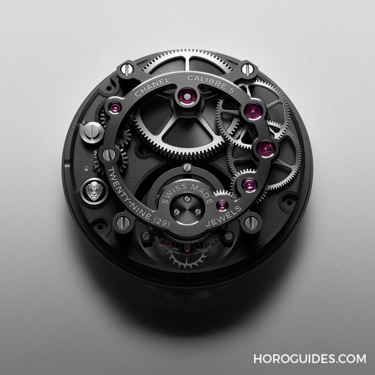 CHANEL - J12 - H7951 - 鑽石陀飛輪，CHANEL自製機芯Caliber 5的華麗運行