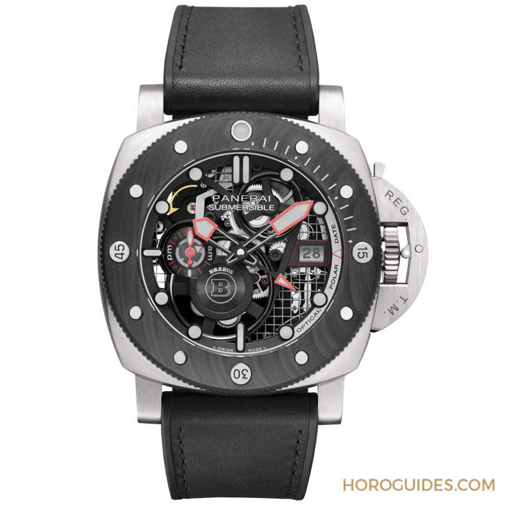 PANERAI - SUBMERSIBLE - PAM01403 - DMLS金屬鐳射燒結錶殼加持!Panerai x Brabus聯名錶第四代現身:Submersible S eTitanio PAM01403