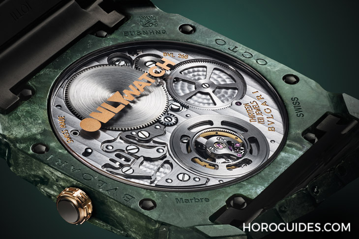 BVLGARI - 奇絕之美!前衛演繹羅馬帝國魂,BVLGARI Octo Finnisimo超薄陀飛輪腕錶大理石款