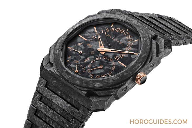 BVLGARI - OCTO - 103778 - GWD 2023速報｜BVLGARI以鍛造碳與玫瑰金全新演繹Octo Finissimo超薄萬年曆、超薄自動腕錶