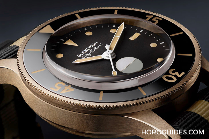 BLANCPAIN - FIFTY FATHOMS - 5901-5630-NANA -   寶珀Fifty Fathoms 70周年纪念款第三彈! 青銅金五十噚登場 