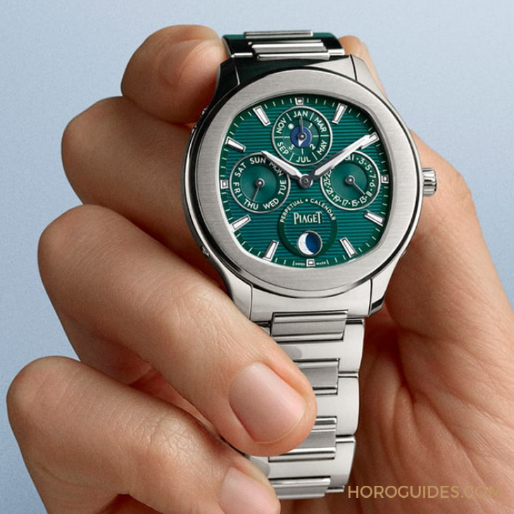 PIAGET - POLO - G0A48006 - 風華奪目、纖薄美型,PIAGET Polo超薄萬年曆自動腕錶強勢定義奢華運動風