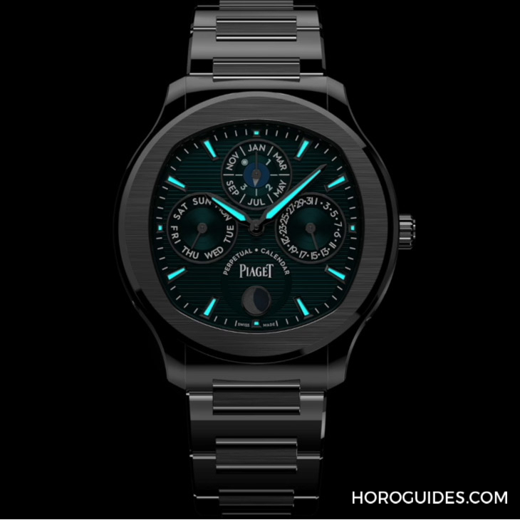 PIAGET - POLO - G0A48006 - 風華奪目、纖薄美型,PIAGET Polo超薄萬年曆自動腕錶強勢定義奢華運動風
