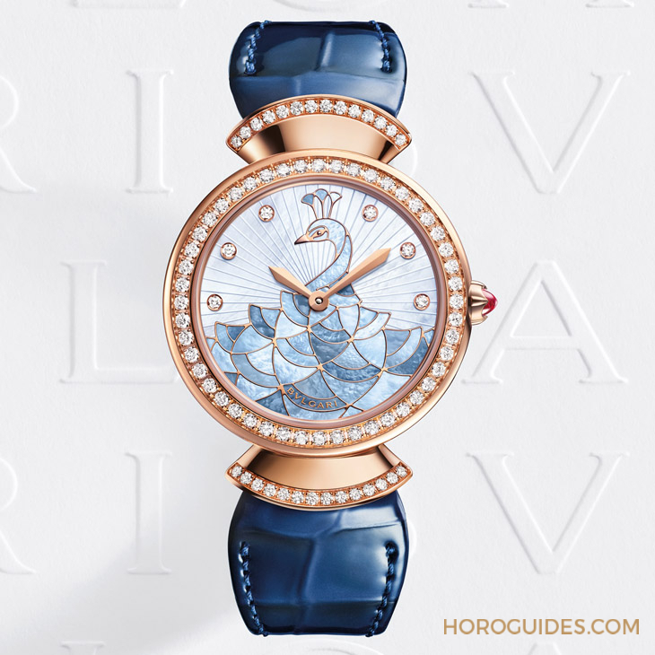 BVLGARI - 細工鑲嵌裝點華麗羽扇|BVLGARI Divas’ Dream Peacock孔雀腕錶