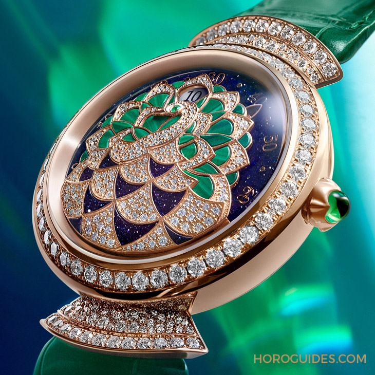 BVLGARI - 細工鑲嵌裝點華麗羽扇|BVLGARI Divas’ Dream Peacock孔雀腕錶