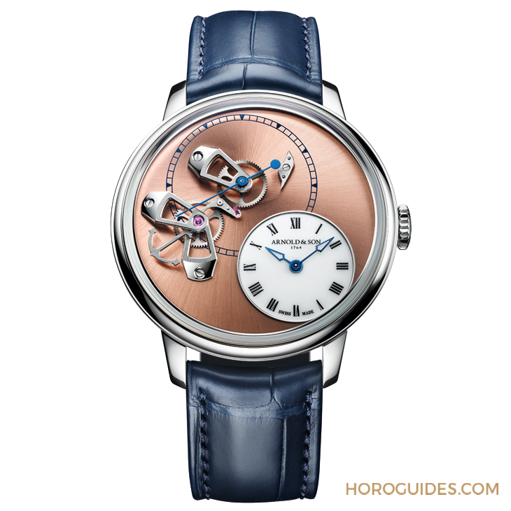ARNOLD & Son - DSTB - 1ATCX.P01A.C200X - 從跳秒到超大月相--盤點Arnold & Son招牌設計,看懂這個品牌得自古老航海時計的內涵