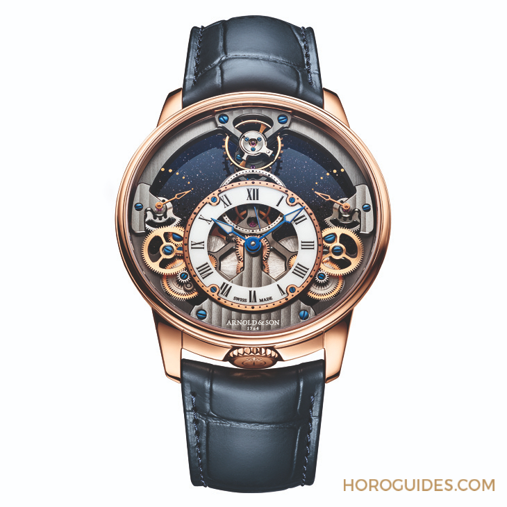 ARNOLD & Son - DSTB - 1ATCX.P01A.C200X - 從跳秒到超大月相--盤點Arnold & Son招牌設計,看懂這個品牌得自古老航海時計的內涵