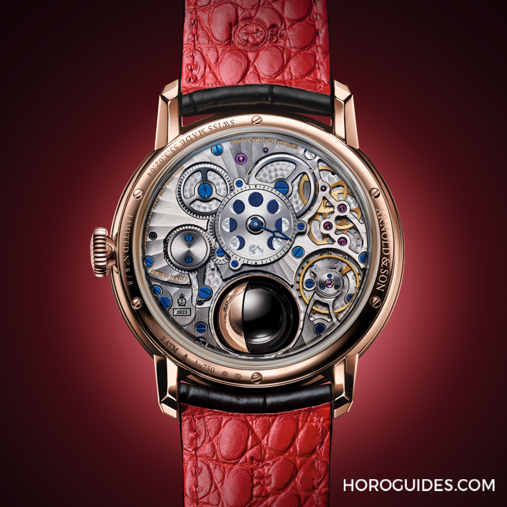 ARNOLD & Son - DSTB - 1ATCX.P01A.C200X - 從跳秒到超大月相--盤點Arnold & Son招牌設計,看懂這個品牌得自古老航海時計的內涵