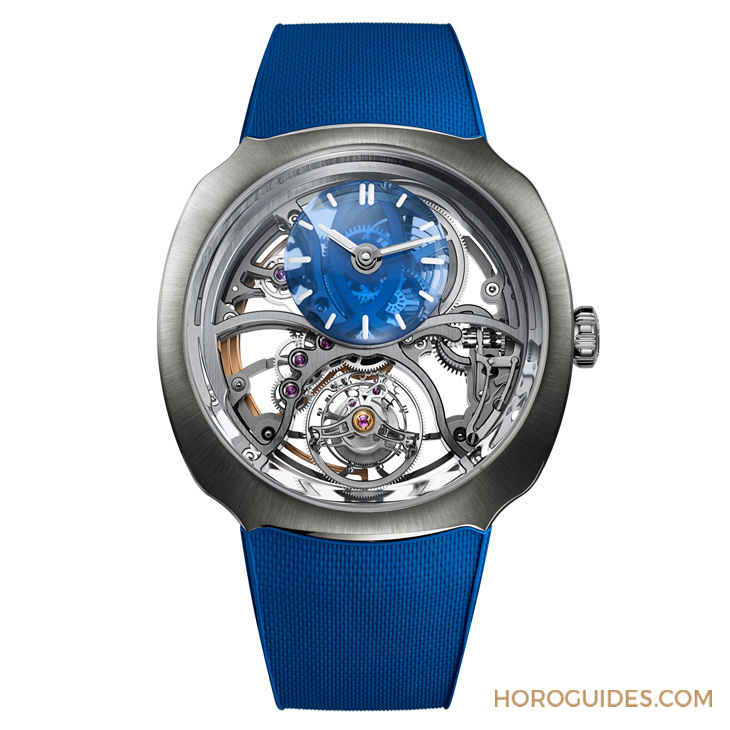 H. MOSER & CIE - STREAMLINER - 6811-1200 - 展現疾速行動力的聯名宣言:H. Moser & Cie.疾速者圓柱陀飛輪鏤空腕錶Alpine限量版