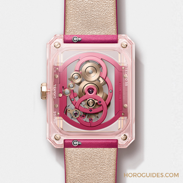 CHANEL - BOY·FRIEND - H9959 - Pink Edition!CHANEL Boy∙Friend經典之作摩登變身,挑戰粉紅色調藍寶石水晶錶殼與機芯