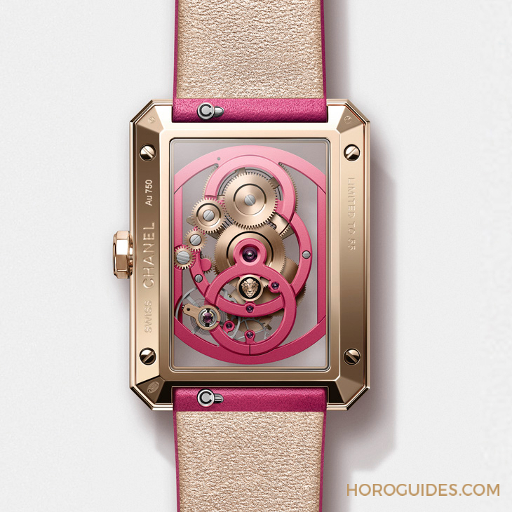 CHANEL - BOY·FRIEND - H9959 - Pink Edition!CHANEL Boy∙Friend經典之作摩登變身,挑戰粉紅色調藍寶石水晶錶殼與機芯
