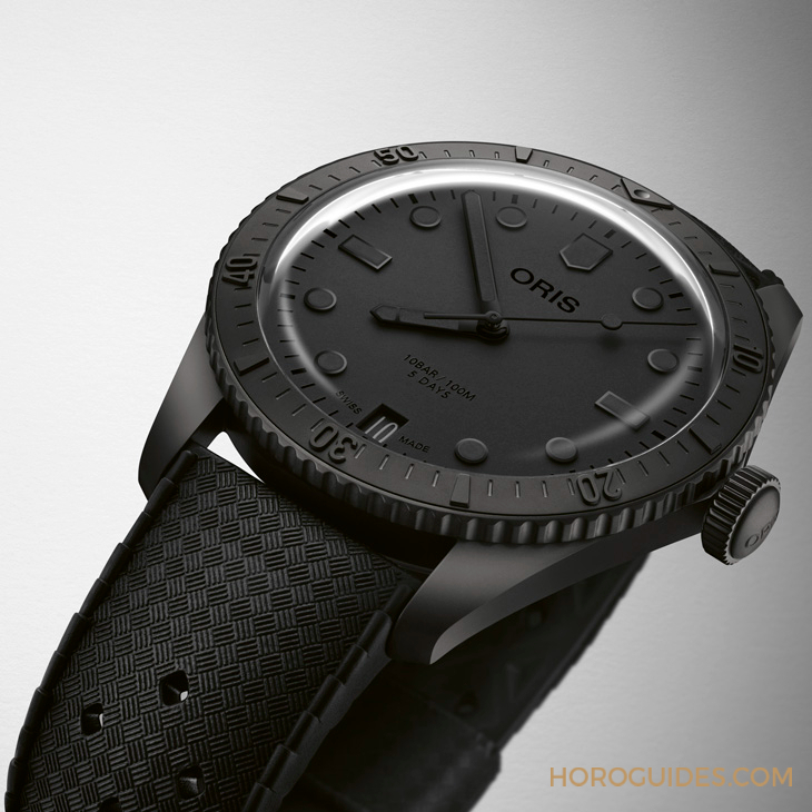 ORIS - AQUIS - 01 400 7794 4784-Set - Oris歷來首只全黑版腕錶:Divers Sixty-Five腕錶2024 Hölstein限量特別版