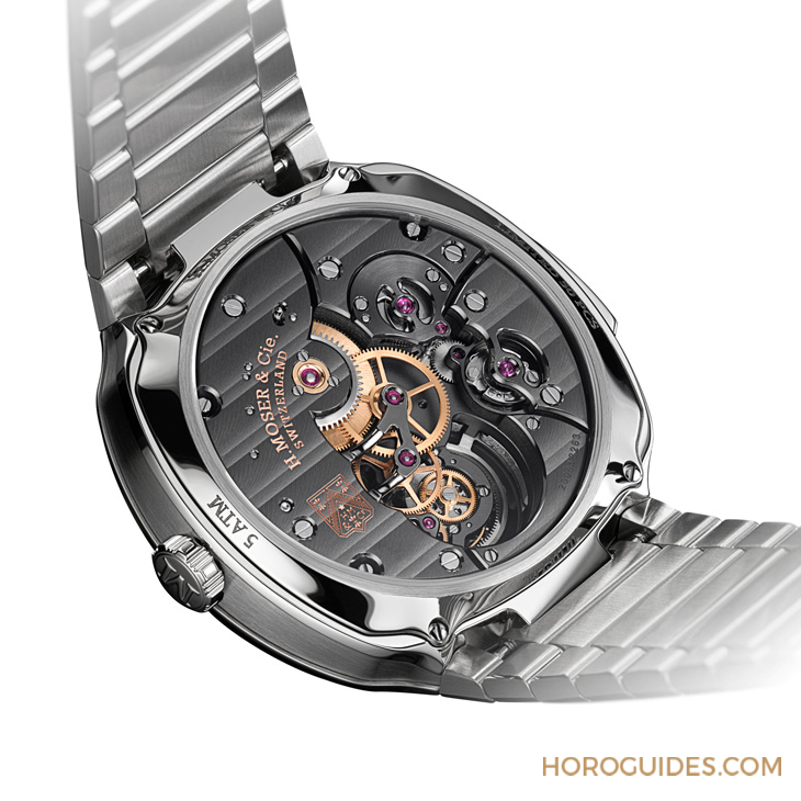 H. MOSER & CIE - STREAMLINER - 6905-1200 - 大明火琺瑯煙燻面加身，亨利慕時三問疾速者三問報時陀飛輪藍色琺瑯概念腕錶奪目登場