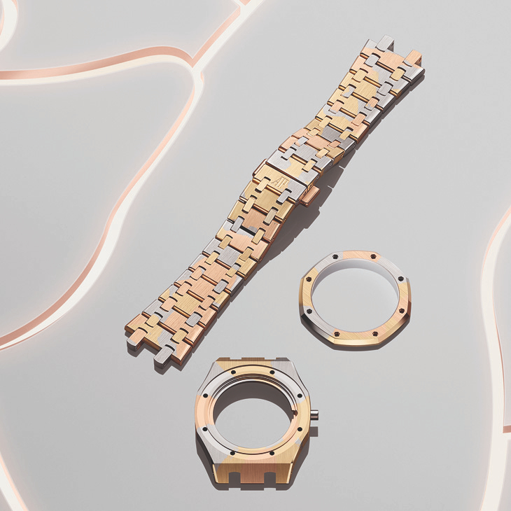 AUDEMARS PIGUET - ROYAL OAK - 77450BA.GG.1361BA.01 - 擁抱經典工藝也探索創新技術,看愛彼AP如何玩轉貴金屬的多重魅力|2024年新作精選