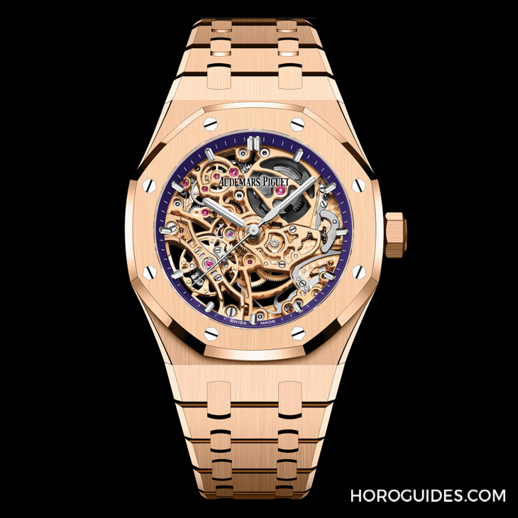 AUDEMARS PIGUET - ROYAL OAK - 15467BC.OO.1256BC.01 - 單一色調、經典修飾，愛彼皇家橡樹系列雙擺輪鏤空腕錶37毫米新作俐落登場