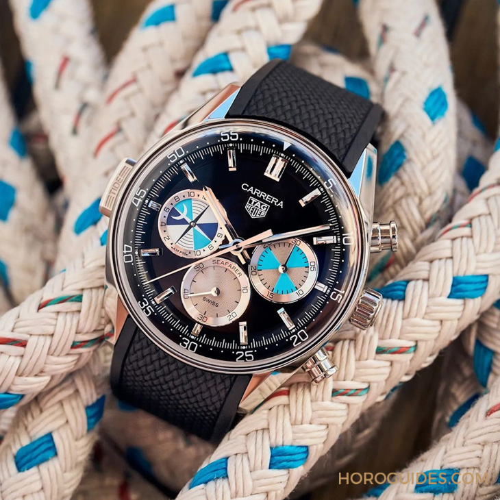 TAG HEUER - CARRERA - CBS2014.FT6293 - 復古撞色、潮汐指示，以及我所熱愛的逐浪時光｜TAG Heuer Carrera Seafarer  Hodinkee限量版計時腕錶