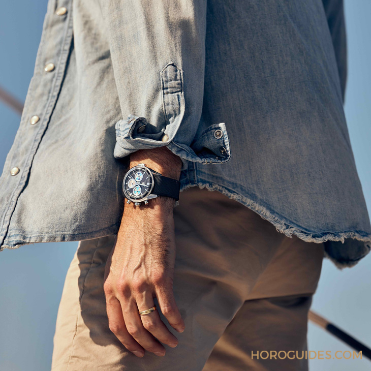 TAG HEUER - CARRERA - CBS2014.FT6293 - 復古撞色、潮汐指示，以及我所熱愛的逐浪時光｜TAG Heuer Carrera Seafarer  Hodinkee限量版計時腕錶