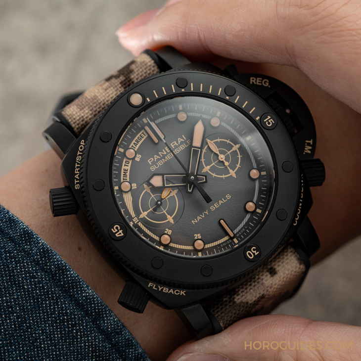 PANERAI - SUBMERSIBLE - PAM01521 - 沛納海攜手海豹部隊跨出美國本土出任務|Panerai Submersible QuarantaQuattro Navy SEAL系列腕錶