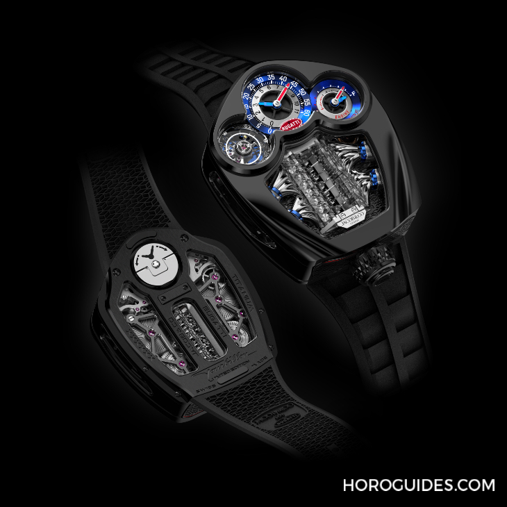JACOB & CO. - BUGATTI - BU300.22.AA.AA.A - 微型V16氣缸的工程奇觀 |Jacob & Co.  Bugatti Tourbillon