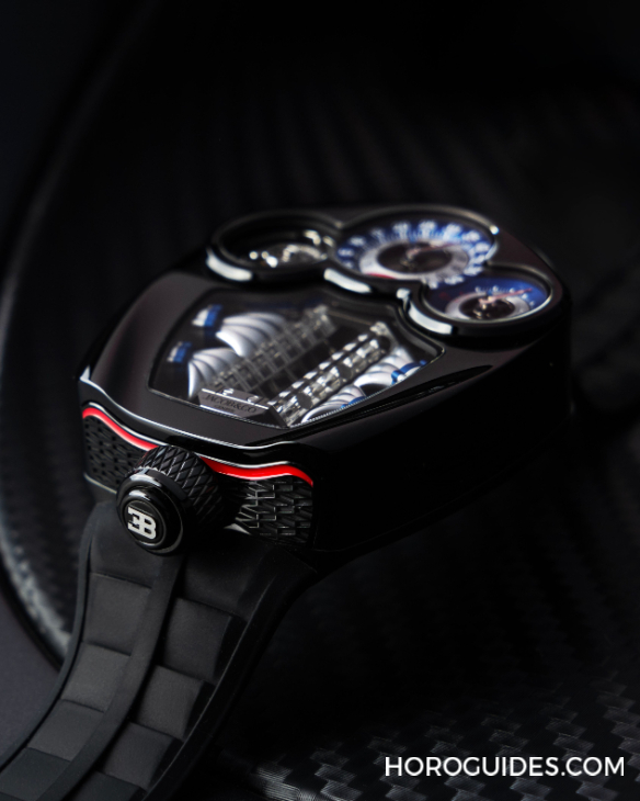 JACOB & CO. - BUGATTI - BU300.22.AA.AA.A - 微型V16氣缸的工程奇觀 |Jacob & Co.  Bugatti Tourbillon