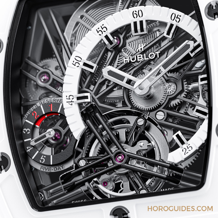 HUBLOT - SPIRIT OF BIG BANG - 645.HX.2010.RW.HCH24 - 就算戴上陀飛輪腕錶,也要輕鬆享受戶外生活|Hublot Spirit of Big Bang極地白陶瓷陀飛輪五日鍊腕錶