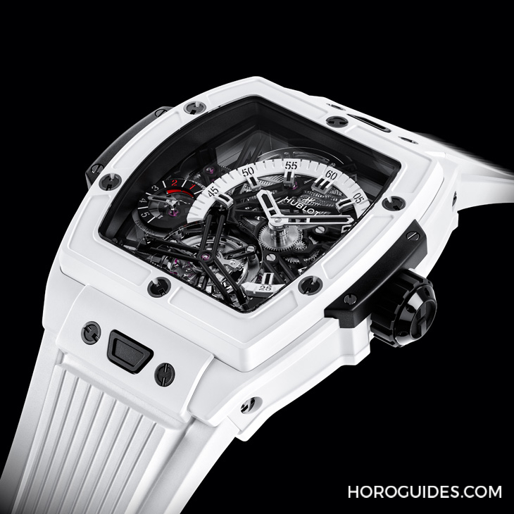 HUBLOT - SPIRIT OF BIG BANG - 645.HX.2010.RW.HCH24 - 就算戴上陀飛輪腕錶,也要輕鬆享受戶外生活|Hublot Spirit of Big Bang極地白陶瓷陀飛輪五日鍊腕錶