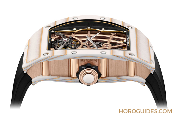 RICHARD MILLE - WOMEN - RM 74-02 - 又一創新材質!金箔石英纖維入作,Richard Mille RM 74-02自動上鍊陀飛輪腕錶2025新作亮相