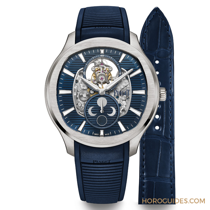 PIAGET - POLO - G0A49080 - 輕薄動感再升級，PIAGET Polo系列鈦金屬超薄鏤空飛行陀飛輪腕錶登場