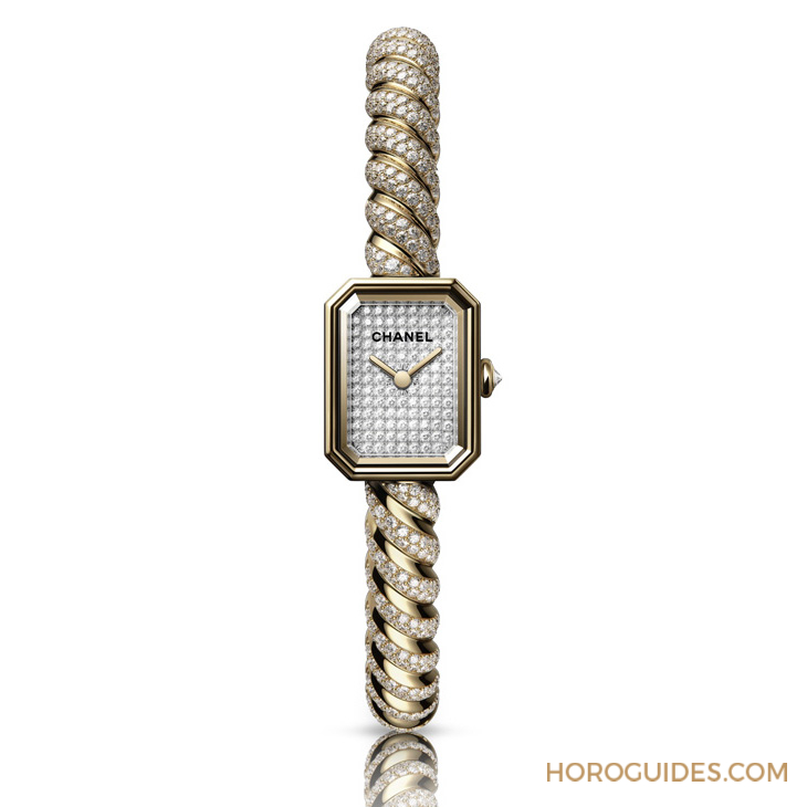 CHANEL - PREMIÈRE - (Première Galon鑲鑽腕錶) - 從CHANEL 2025年新作掌握正在崛起的鐘錶趨勢:具有指時功能的風格珠寶