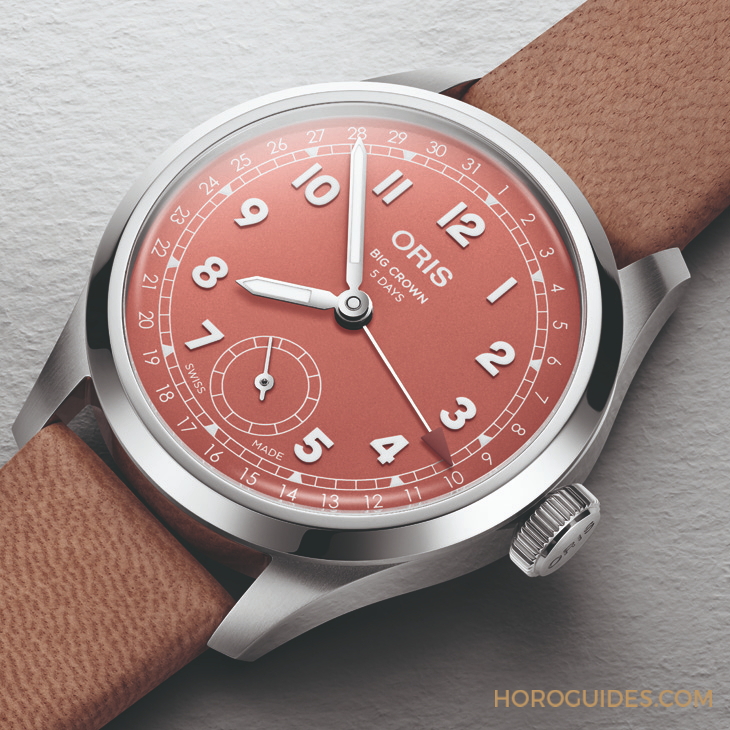 ORIS - BIG CROWN - 403 7799 4068-07 8 20 06 - 為問世近90年的經典之作注入活力色彩｜Oris Big Crown指針式日曆錶2025新作