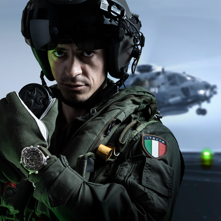 PANERAI - SUBMERSIBLE - PAM01697 - 軍事本色，與義大利海軍航空隊同行｜PANERAI Submersible Marina Militare系列PAM01697、PAM01698