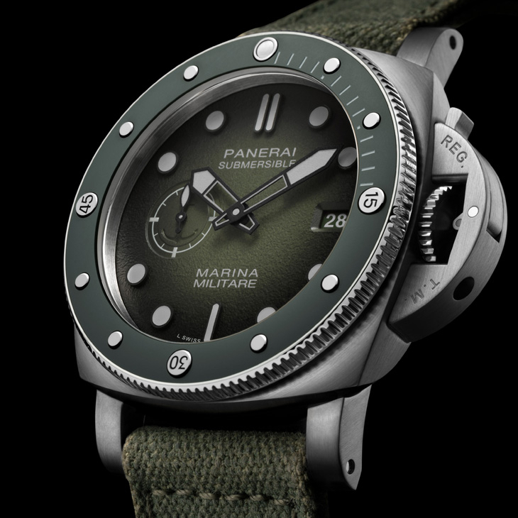 PANERAI - SUBMERSIBLE - PAM01697 - 軍事本色，與義大利海軍航空隊同行｜PANERAI Submersible Marina Militare系列PAM01697、PAM01698