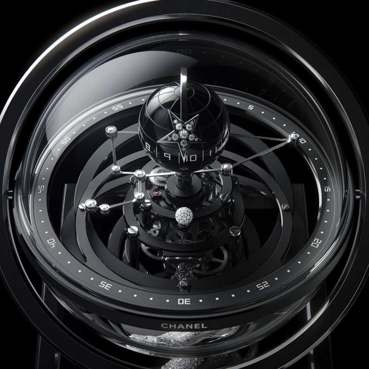CHANEL - 高級鐘錶 - （Diamonds Astroclock座鐘） - 以獅形雕塑守護時間｜CHANEL The Lion of Mademoiselle系列時計