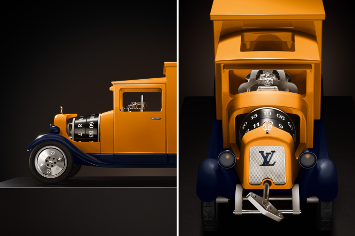 LOUIS VUITTON - 精湛工藝 - （LOUIS VUITTON CAMIONNETTE） - 連胎紋都是「LV」的復古小貨車｜Louis Vuitton Camionnette座鐘
