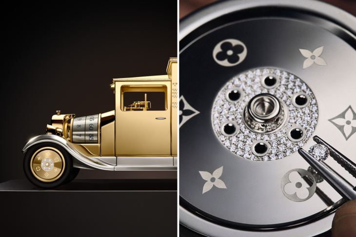 LOUIS VUITTON - 精湛工藝 - （LOUIS VUITTON CAMIONNETTE） - 連胎紋都是「LV」的復古小貨車｜Louis Vuitton Camionnette座鐘