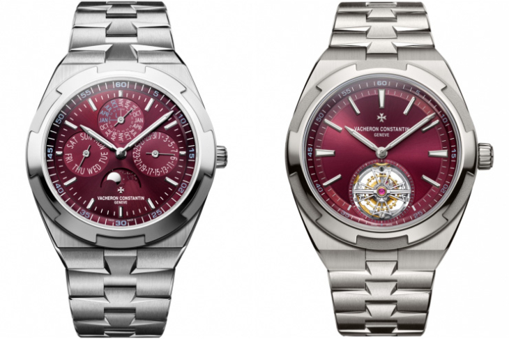 VACHERON CONSTANTIN - OVERSEAS - 6000V/210T-H179 - 江詩丹頓Overseas罕見酒紅面盤現身｜超薄萬年曆與鈦金屬陀飛輪全解析