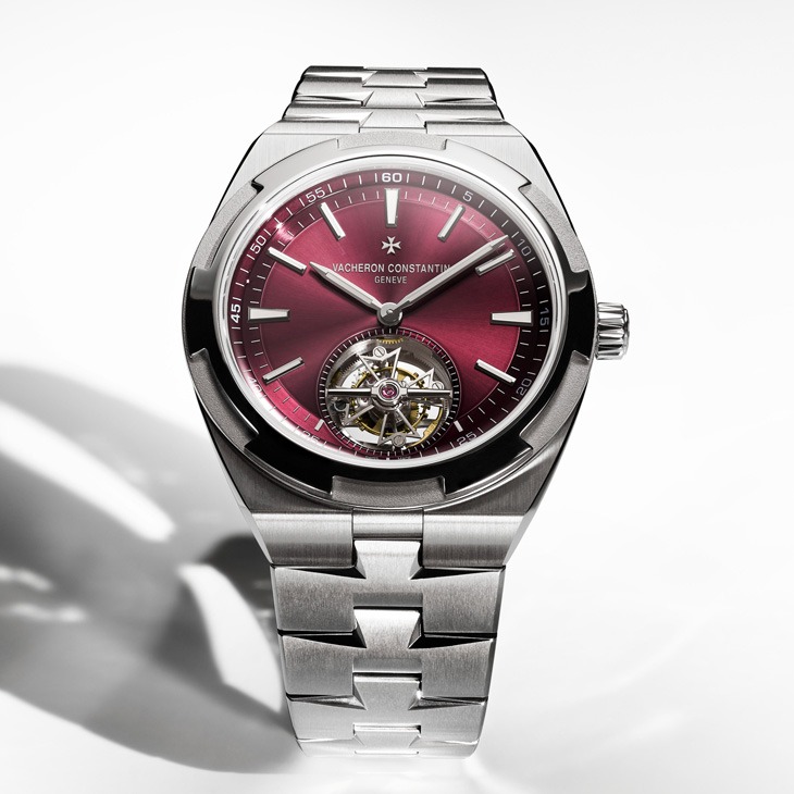 VACHERON CONSTANTIN - OVERSEAS - 6000V/210T-H179 - 江詩丹頓Overseas罕見酒紅面盤現身｜超薄萬年曆與鈦金屬陀飛輪全解析
