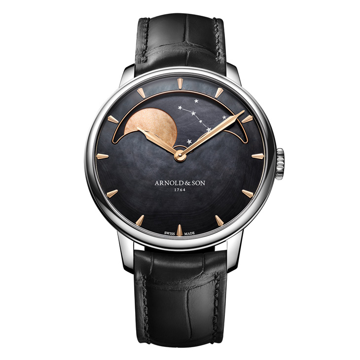 ARNOLD & Son - PERPETUAL MOON - 1GLBS.M03A.C263S - 藍月、金月與紅月，Arnold & Son月相腕錶Colours of the Moon限量版捕捉月色變化