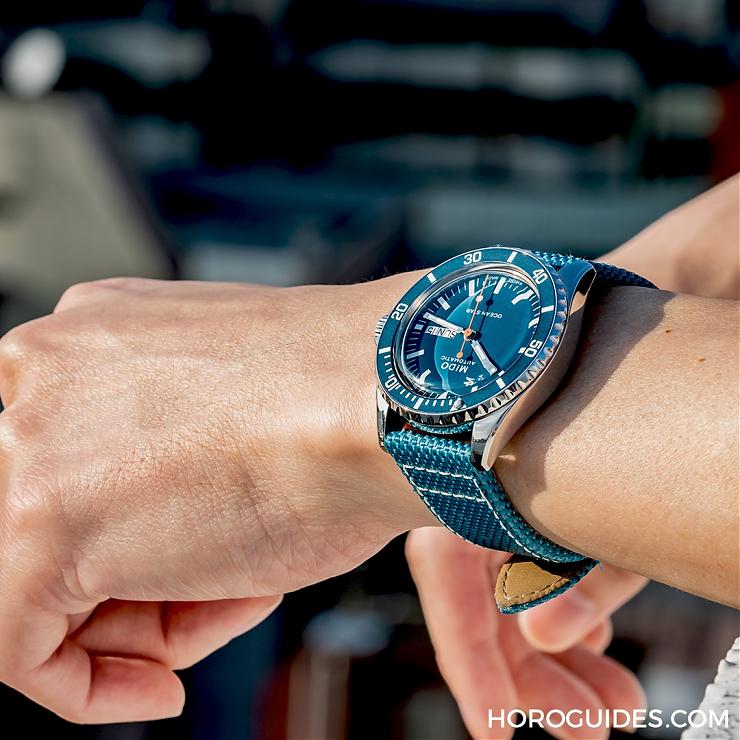 MIDO - OCEAN STAR - M026.830.11.041.00 - MIDO Ocean Star Tribute七十五週年紀念錶,地中海藍復古Tone