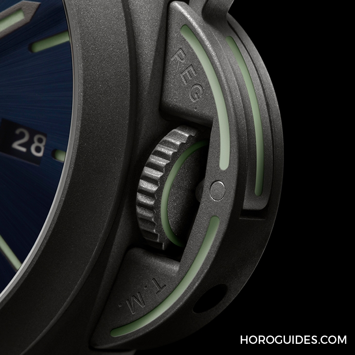 PANERAI - LUMINOR MARINA - PAM01117 - 全都亮起來!沛納海全新Luminor Marina,錶盤、錶冠、錶帶都有夜光
