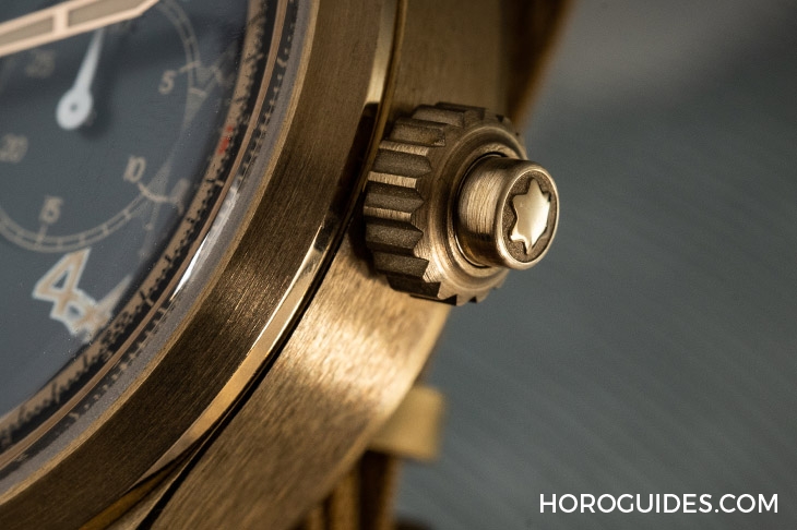 MONTBLANC - 1858 - 125583 - 青銅加身,徹底復古|MONTBLANC 1858單按把計時碼錶