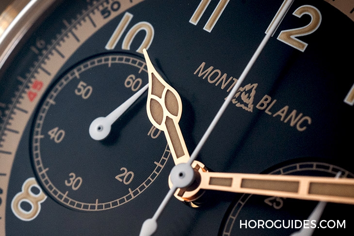 MONTBLANC - 1858 - 125583 - 青銅加身,徹底復古|MONTBLANC 1858單按把計時碼錶