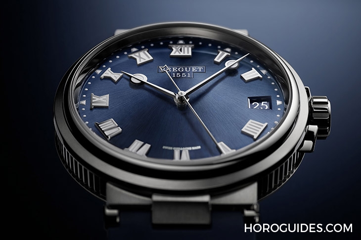 BREGUET - MARINE - 5517TI/Y1/5ZU - 寶璣Marine航海系列 推出鈦金屬藍與玫瑰金暖棕新色