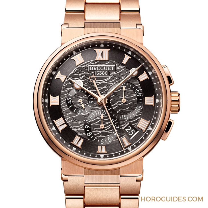 BREGUET - MARINE - 5517TI/Y1/5ZU - 寶璣Marine航海系列 推出鈦金屬藍與玫瑰金暖棕新色